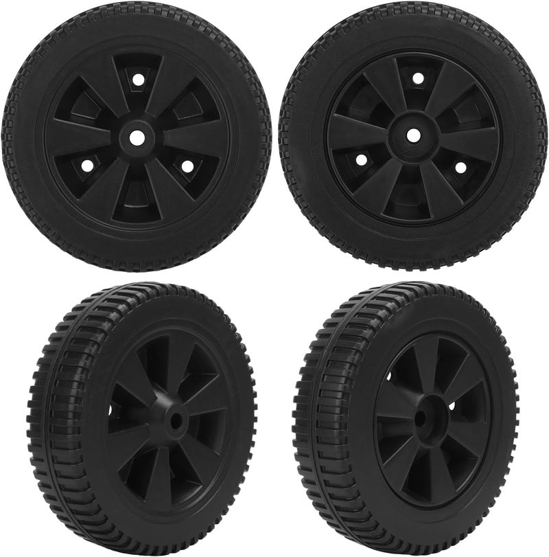 IHDYPPEW 4 Pack 463344015 G437-0037-W1 Plastic Grill Wheels-7 Inch Premium BBQ Grill Wheels Replacement, Fit for Charbroil Grill Wheels 463436215 463370516 463341918 - Durable Replacement Parts Wheel - Image 4